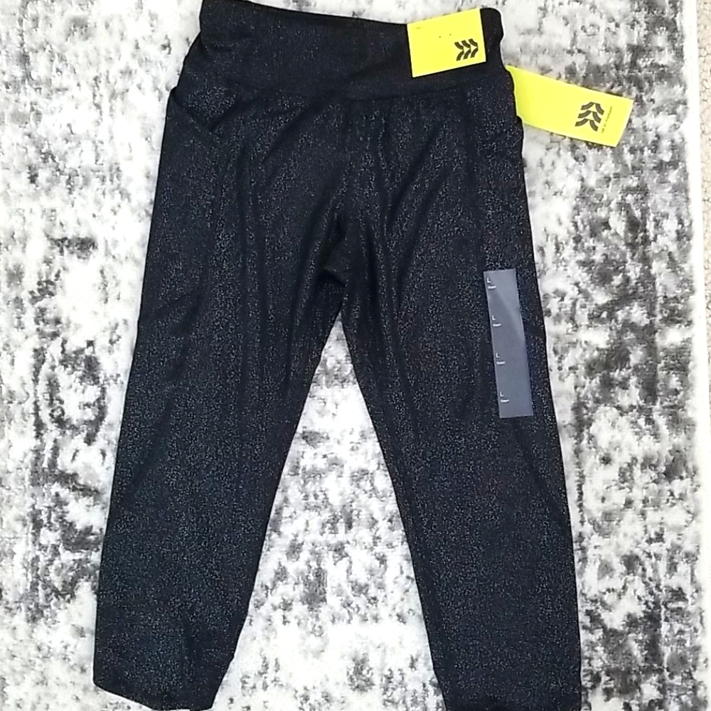 Glitter Capri yoga pants